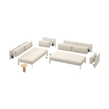 Anagram modulsoffa - Nubia 01 Ivory Pearl-chalk - undefined - Vitra