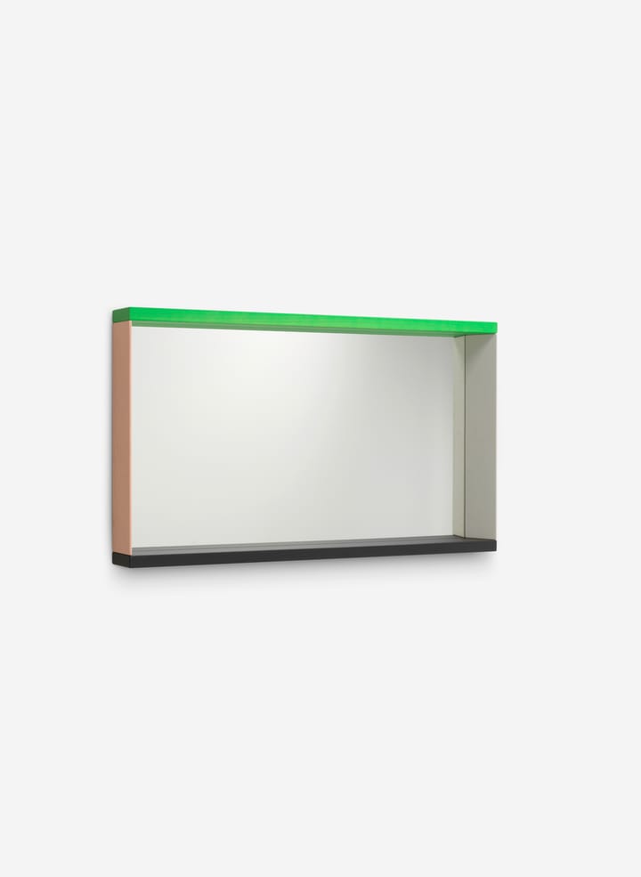 Colour Frame Mirror väggspegel medium, Green-pink Vitra