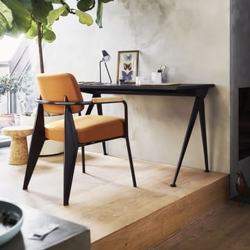 Compas Direction skrivbord - Dark oak-Deep black - Vitra