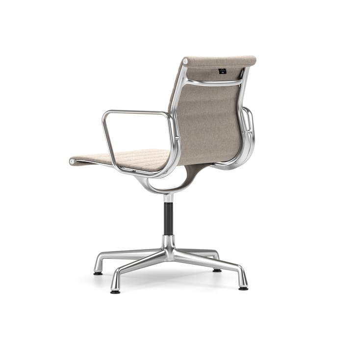 EA 103 stol med armstöd polerat kromstativ, Fossil (filttassar) Vitra