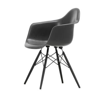 Eames Fiberglass Armchair DAW karmstol - Elephant hide grey-black maple - Vitra