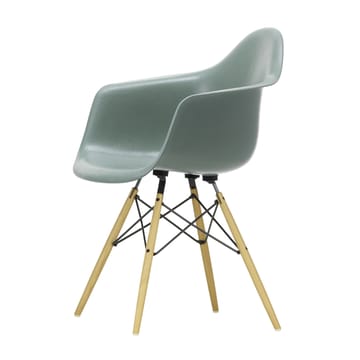 Eames Fiberglass Armchair DAW karmstol - sea foam green, askben - Vitra