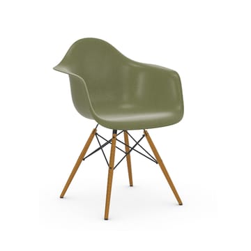 Eames Fiberglass Armchair DAW karmstol - sea foam green, askben - Vitra