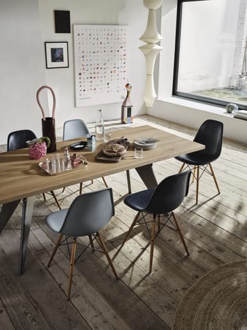 Eames Fiberglass Chairs DSW stol - ochre dark, askben - Vitra