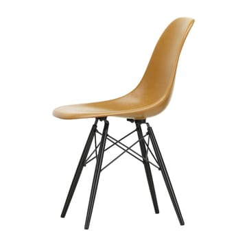 Eames Fiberglass Chairs DSW stol - ochre dark, svartbetsade lönnben - Vitra