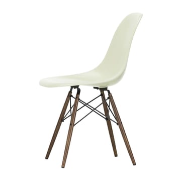 Eames Fiberglass Chairs DSW stol - parchment, brunbetsade lönnben - Vitra