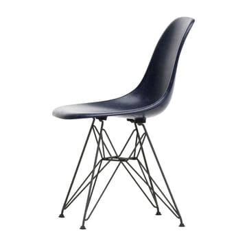 Eames Fiberglass Side Chair DSR stol - Navy blue-Dark basic - Vitra