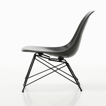 Eames Fiberglass Side Chair LSR loungestol - Elephant hide grey-deep black - Vitra