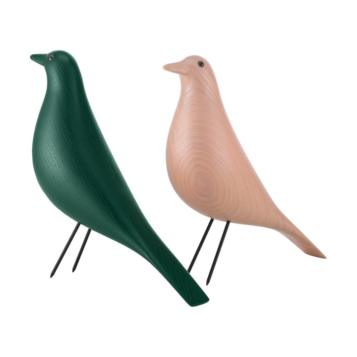 Eames House Bird träfågel, Dark green stained Vitra