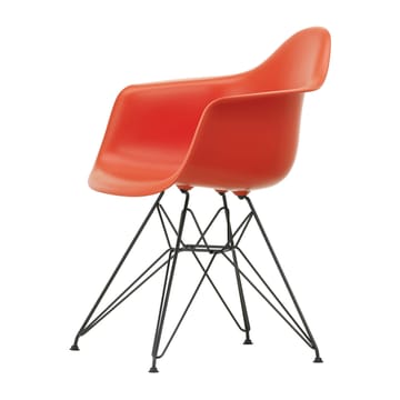 Eames Plastic Armchair RE DAR stol - 03 poppy red-black - Vitra