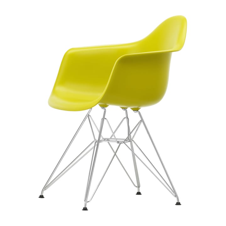 Eames Plastic Armchair RE DAR stol - 34 mustard-chrome - Vitra