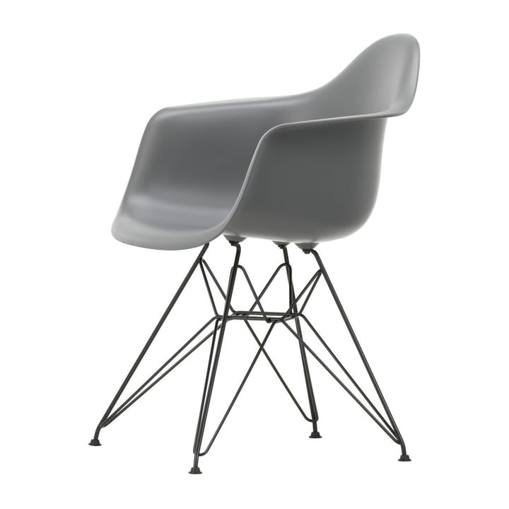 Eames Plastic Armchair RE DAR stol - 56 granite grey-black - Vitra