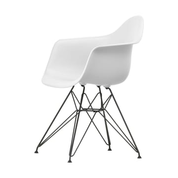 Eames Plastic Armchair RE DAR stol - 85 cotton white-black - Vitra