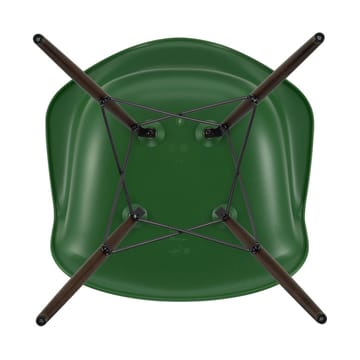 Eames Plastic Armchair RE DAW stol - 17 emerald -dark maple - Vitra