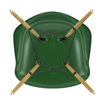 Eames Plastic Armchair RE DAW stol - 17 emerald -golden maple - Vitra