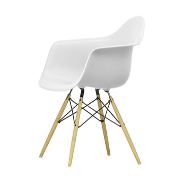 Eames Plastic Armchair RE DAW stol - 85 cotton white-ash - Vitra