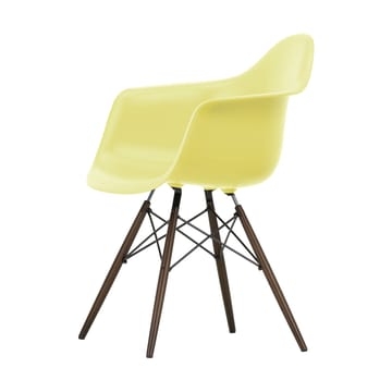 Eames Plastic Armchair RE DAW stol - 92 citron-dark maple - Vitra