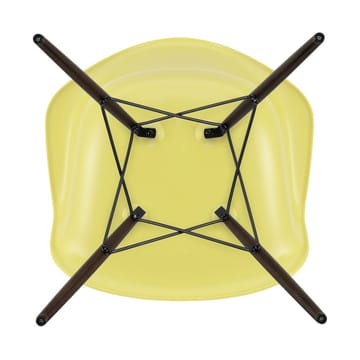 Eames Plastic Armchair RE DAW stol - 92 citron-dark maple - Vitra