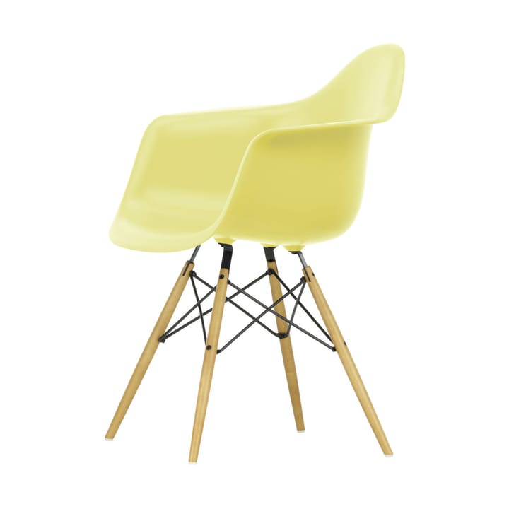 Eames Plastic Armchair RE DAW stol, 92 citron-golden maple Vitra