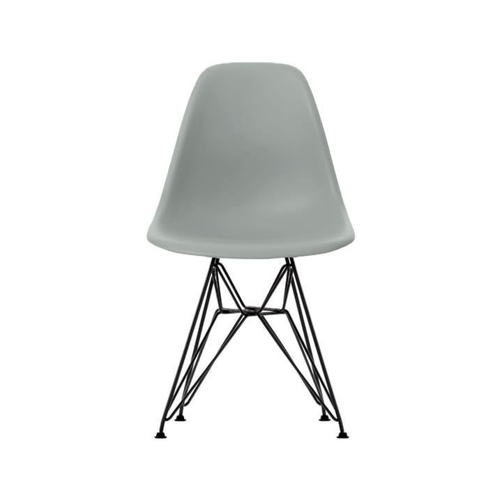 Eames Plastic Side Chair DSR Hard Glides stol  - Light grey-Dark basic - Vitra