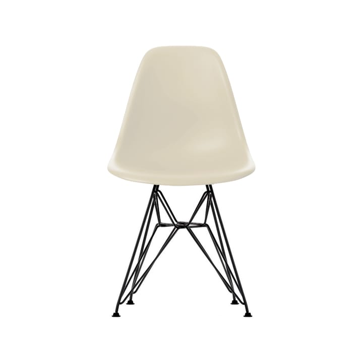 Eames Plastic Side Chair DSR Hard Glides stol  - Pebble-Dark basic - Vitra