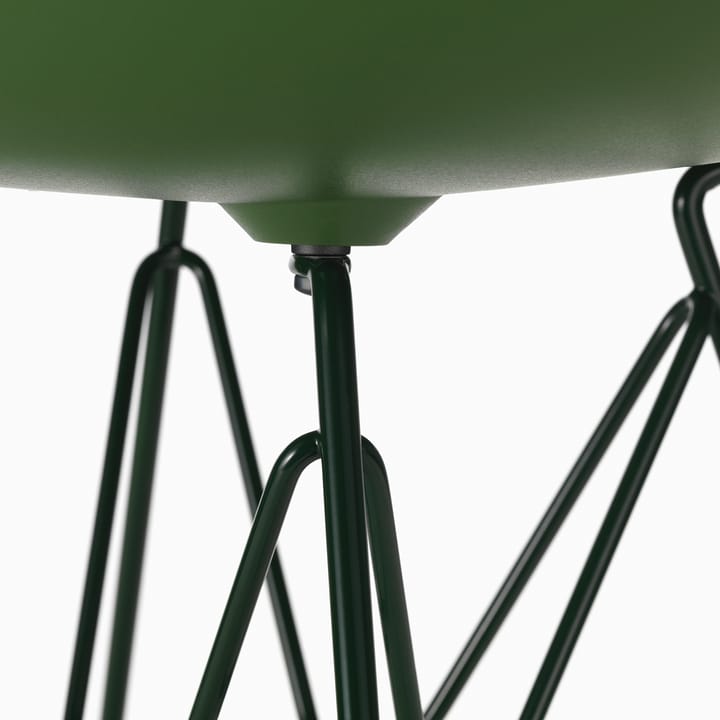 Eames Plastic Side Chair DSR Soft Glides stol , Forest 48-dark green 24 Vitra