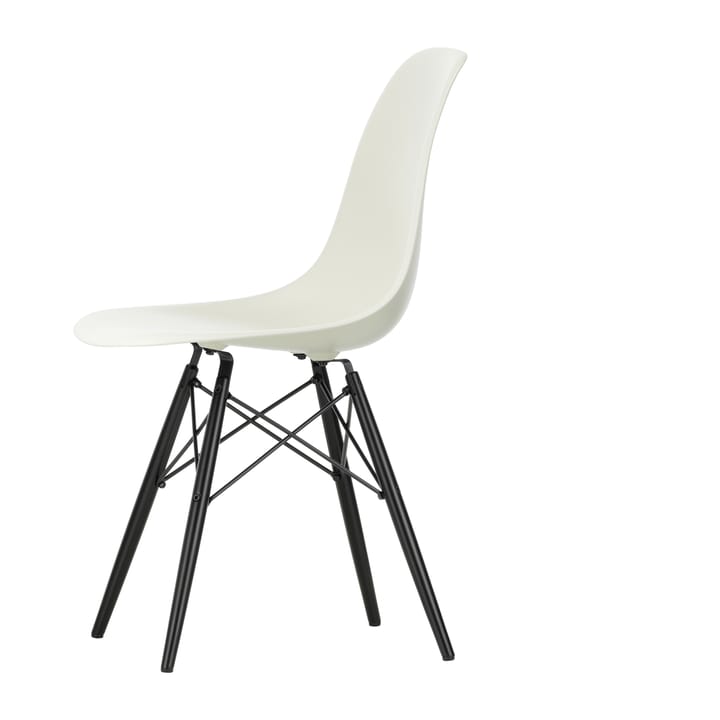 Eames plastic side chair DSW stol svartbetsad, Pebble Vitra