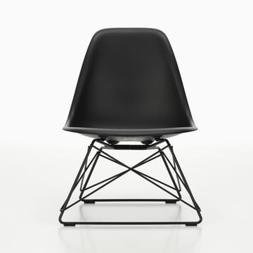 Eames Plastic Side Chair LSR loungestol - Deep black-deep black - Vitra