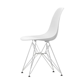 Eames Plastic Side Chair RE DSR stol - 85 cotton white-chrome - Vitra