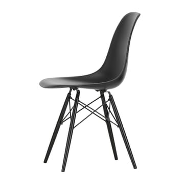 Eames Plastic Side Chair RE DSW stol - 12 deep black-black maple - Vitra