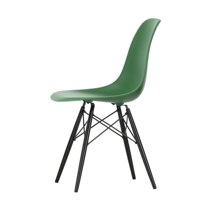 Eames Plastic Side Chair RE DSW stol, 17 emerald -black maple Vitra