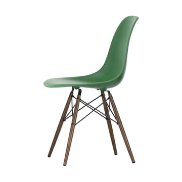 Eames Plastic Side Chair RE DSW stol - 17 emerald -dark maple - Vitra