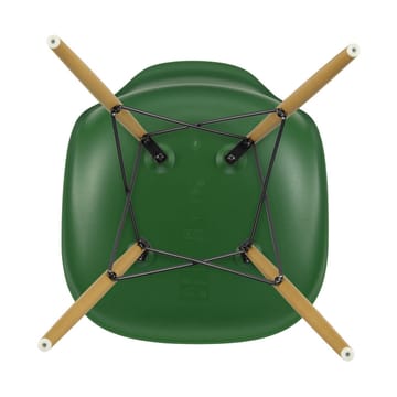 Eames Plastic Side Chair RE DSW stol - 17 emerald -golden maple - Vitra