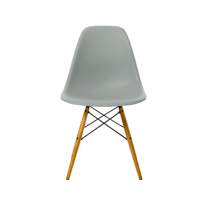 Eames Plastic Side Chair RE DSW stol - 24 light grey-golden maple - Vitra