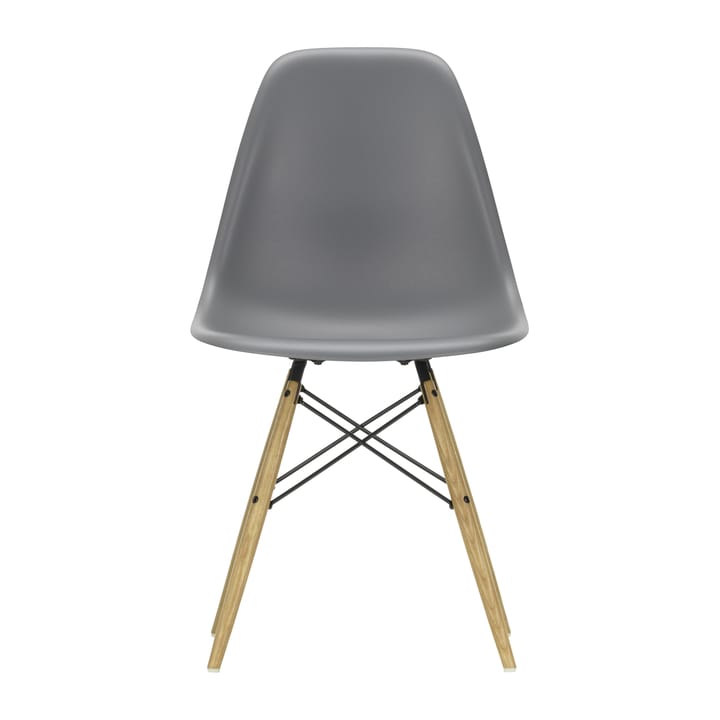 Eames Plastic Side Chair RE DSW stol - 56 granite grey-ash - Vitra