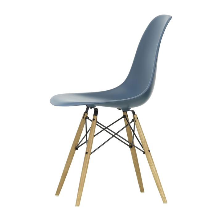 Eames Plastic Side Chair RE DSW stol, 83 sea blue-ash Vitra