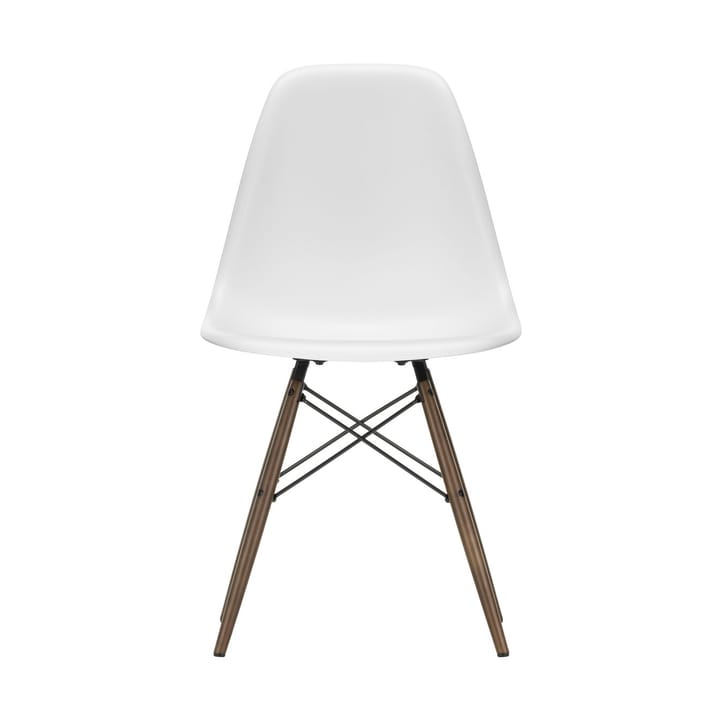 Eames Plastic Side Chair RE DSW stol - 85 cotton white-dark maple - Vitra