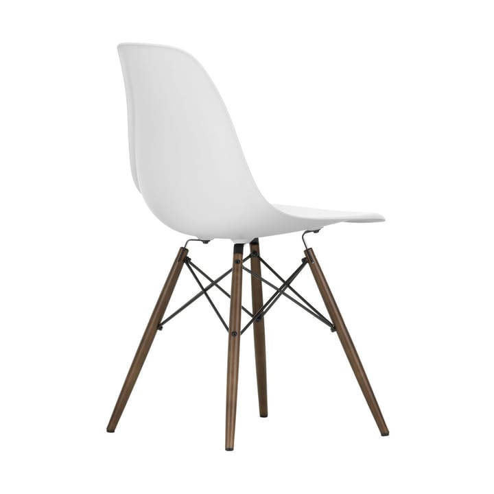 Eames Plastic Side Chair RE DSW stol, 85 cotton white-dark maple Vitra