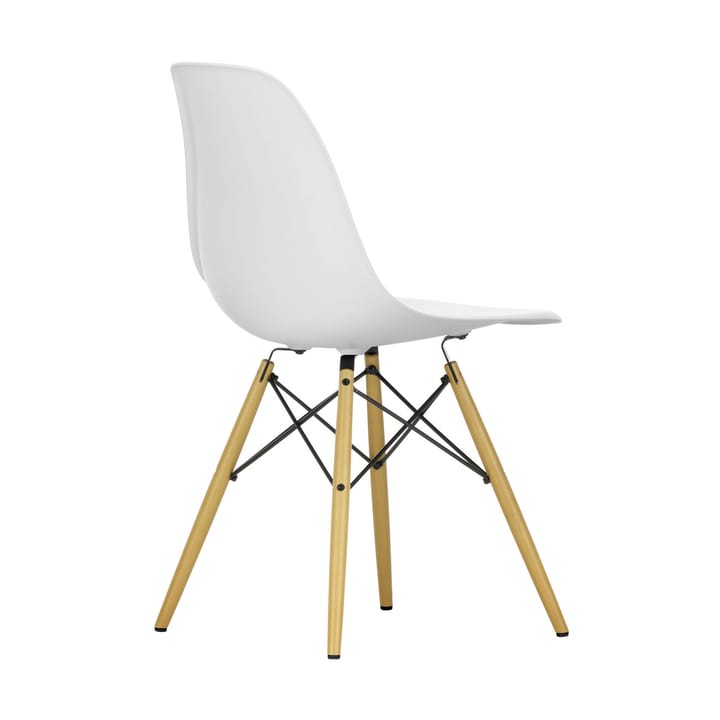 Eames Plastic Side Chair RE DSW stol, 85 cotton white-golden maple Vitra