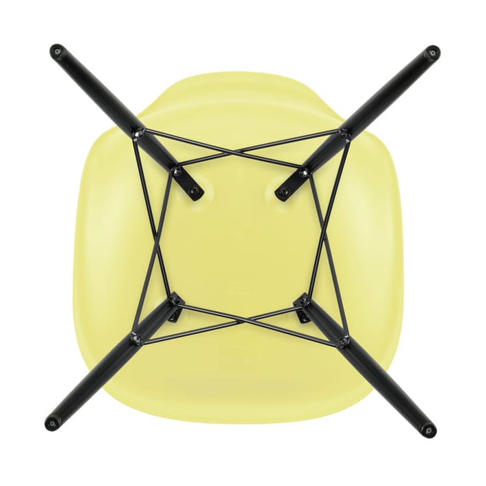 Eames Plastic Side Chair RE DSW stol, 92 citron-black maple Vitra