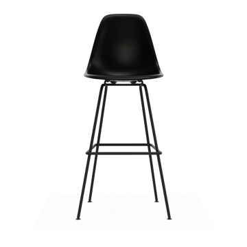 Eames Plastic Stool RE barpall - High Black-black - Vitra