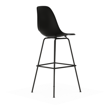 Eames Plastic Stool RE barpall - High Black-black - Vitra