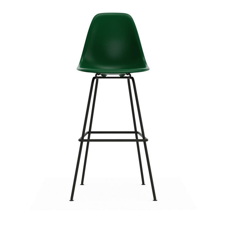 Eames Plastic Stool RE barpall, High Emerald green-black Vitra