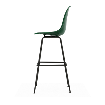 Eames Plastic Stool RE barpall - High Emerald green-black - Vitra