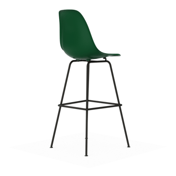 Eames Plastic Stool RE barpall - High Emerald green-black - Vitra