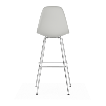 Eames Plastic Stool RE barpall - High White-chrome - Vitra