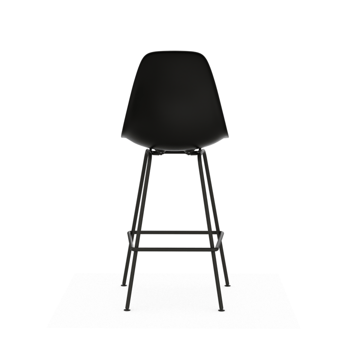 Eames Plastic Stool RE barpall, Medium Black-black Vitra