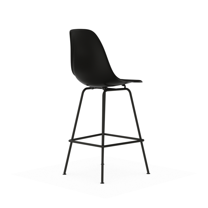 Eames Plastic Stool RE barpall, Medium Black-black Vitra