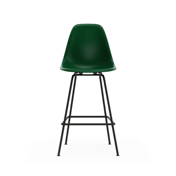 Eames Plastic Stool RE barpall - Medium Emerald green-black - Vitra