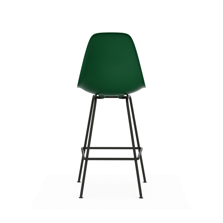 Eames Plastic Stool RE barpall, Medium Emerald green-black Vitra